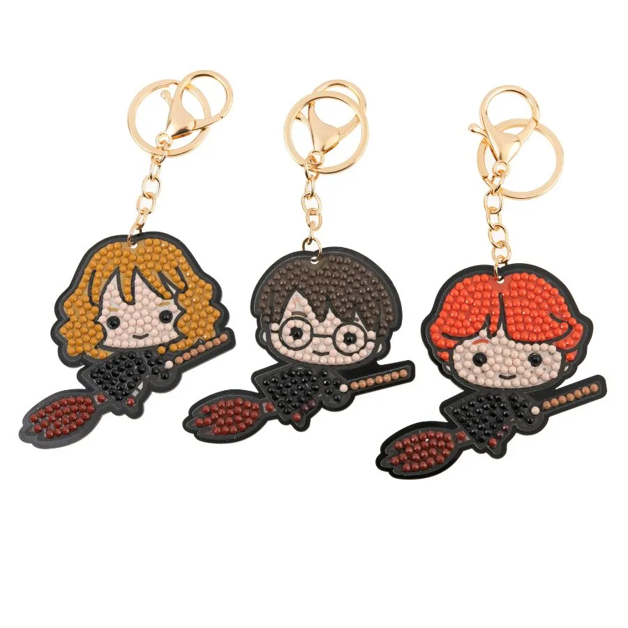 Craft Buddy Crystal Art Harry Potter Flying sleutelhangers 3 st