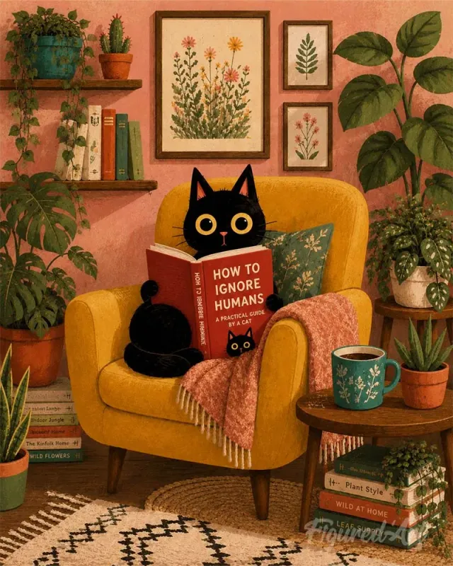 Figured'Art Kattenfilosofie schilderen op nummer acrylverf