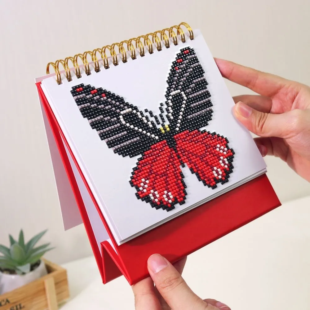 Figured'Art Vlinders diamond painting kalender 2026 bureaukalender