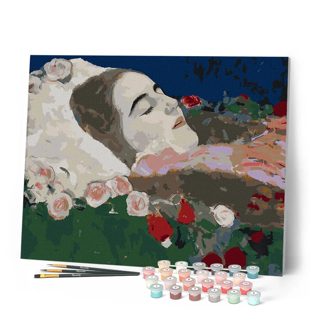 Figured'Art Klimt Ria Munk schilderen op nummer 40x50cm portret