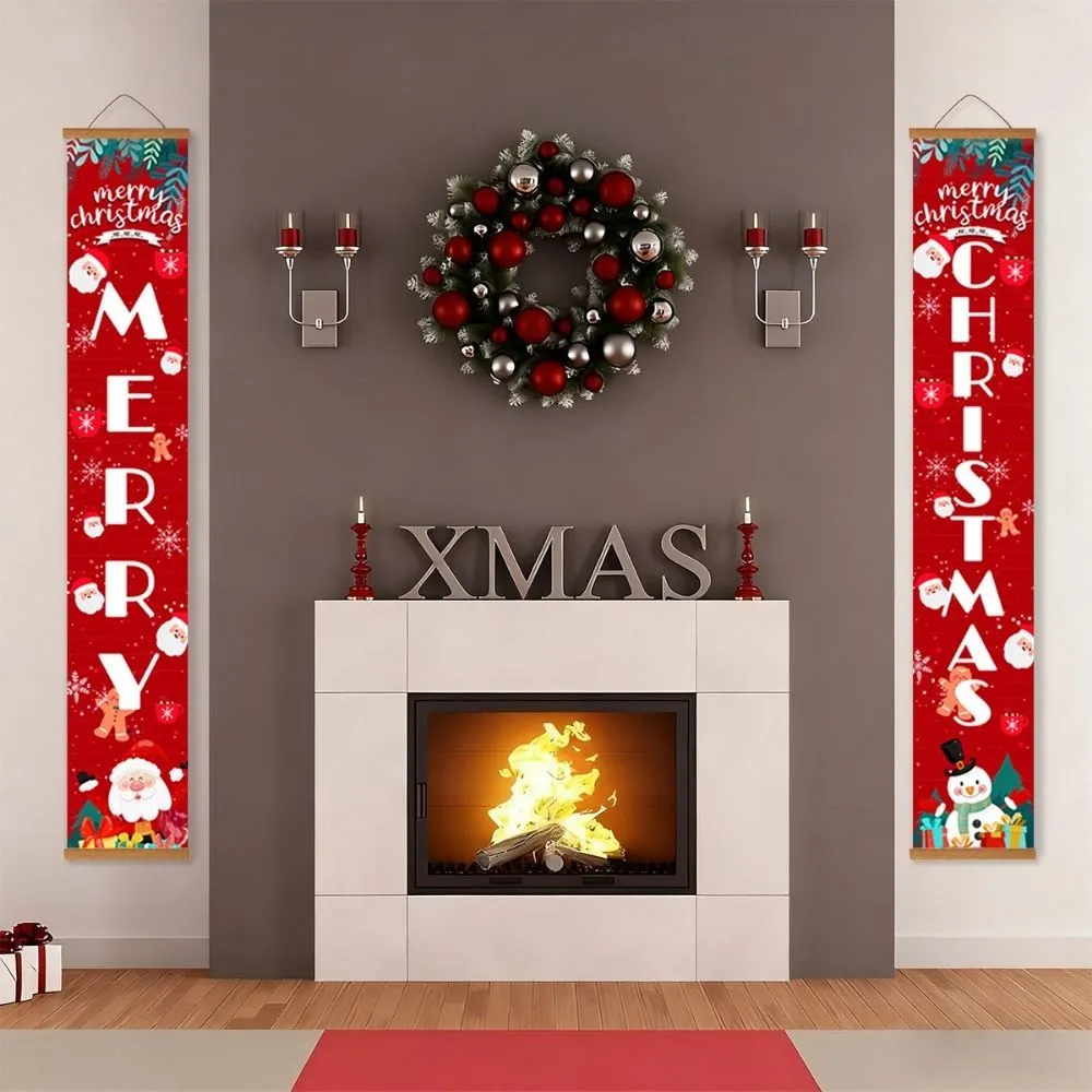 Figured'Art Stille Nacht deur banner schilderen op nummer 2x 20x120 cm