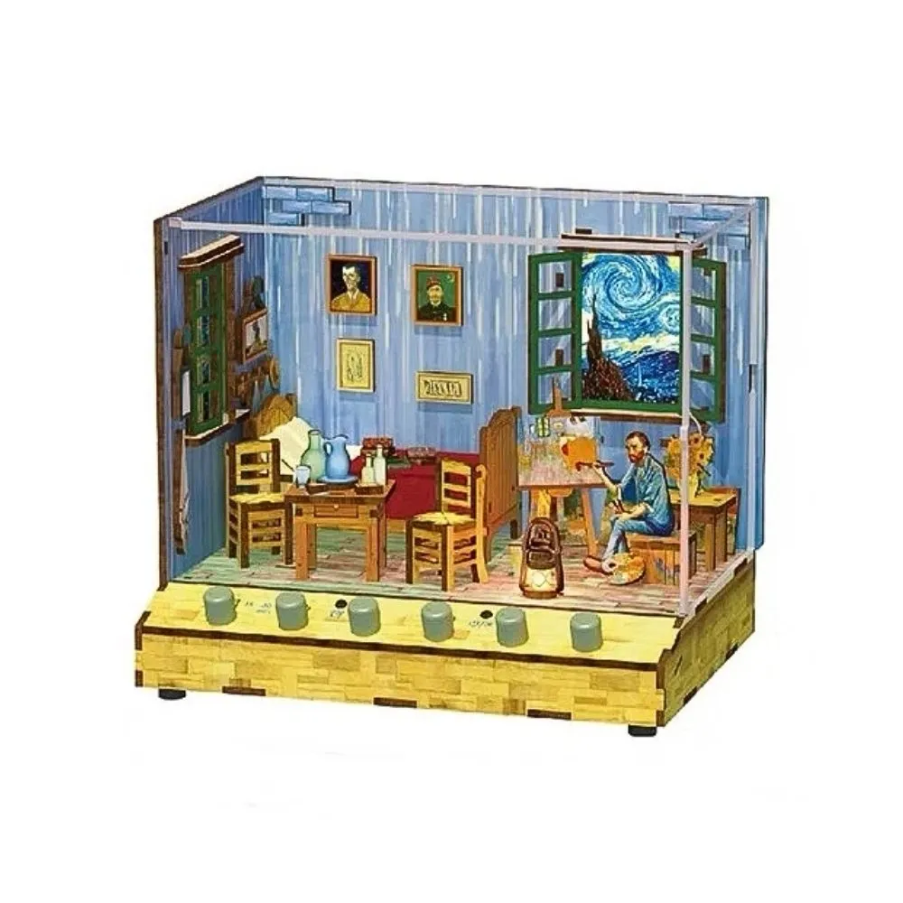 Figured'Art Vincent’s Slaapkamer 3D puzzel 143 stuks met led