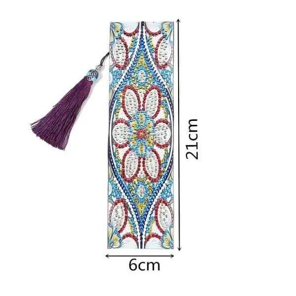 Figured'Art Bloemen diamond painting bladwijzers 21x6cm cadeau
