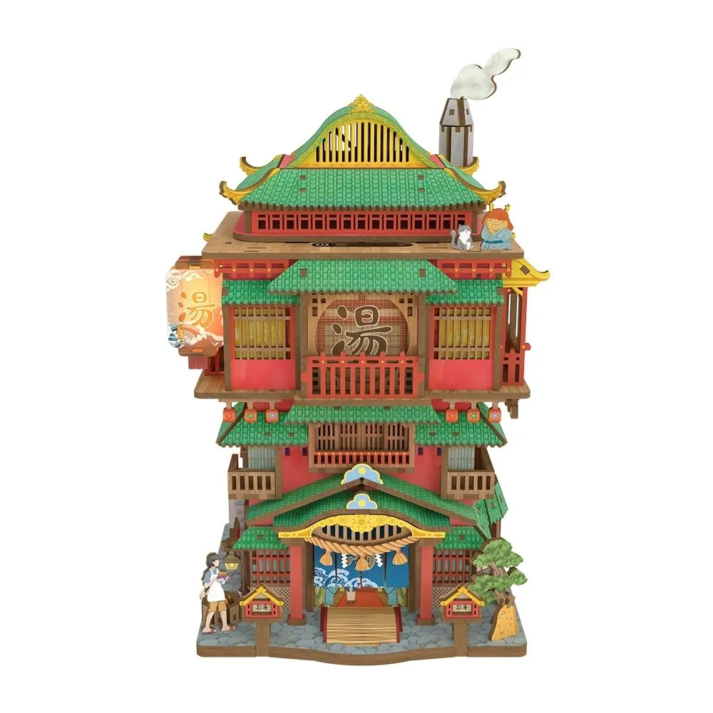 Figured'Art De Onsen-Saga 3D puzzel hout 383 stukjes met LED