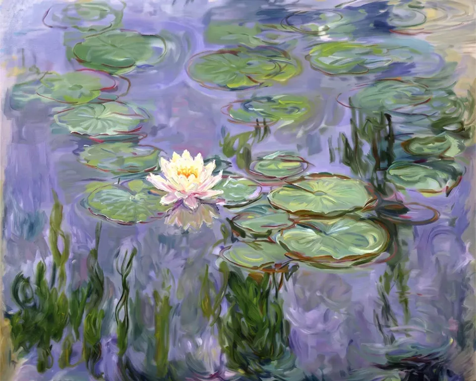 Figured'Art Monet Waterlelies 1915 diamond painting 40x50 cm full drill
