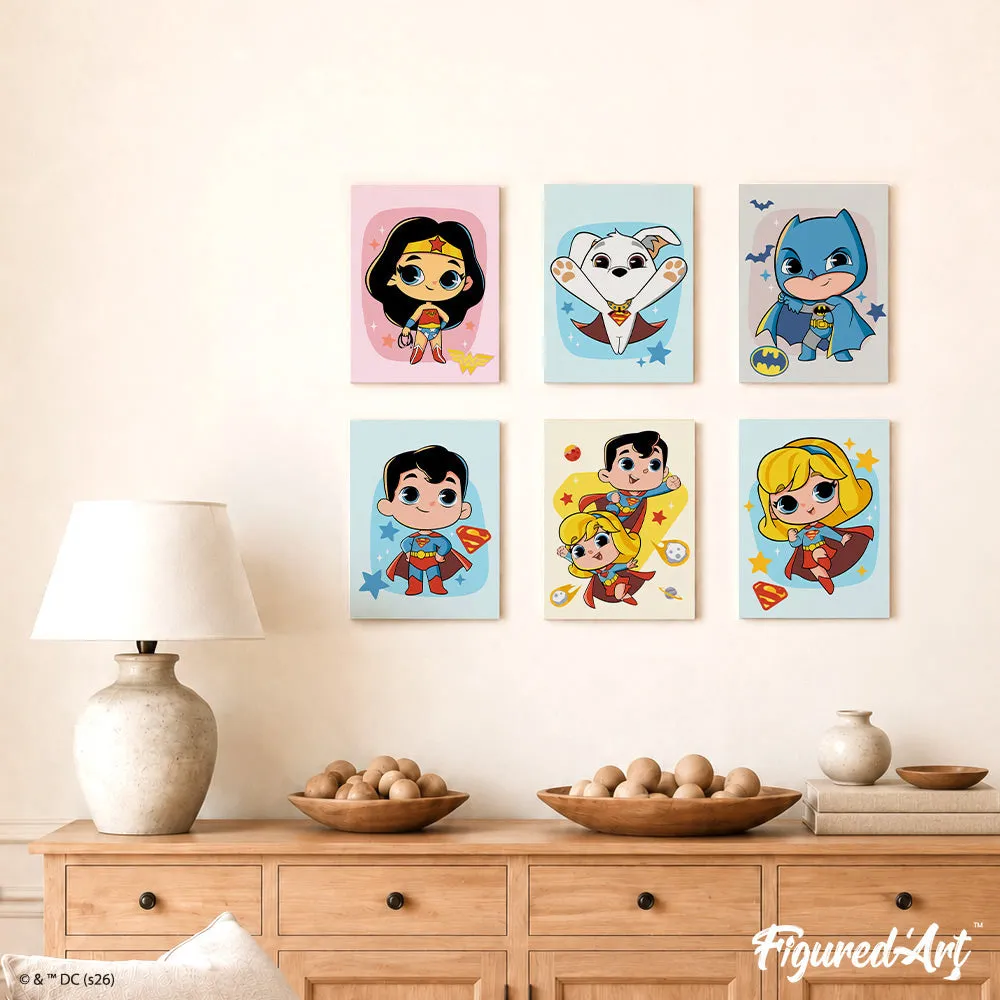 Figured'Art Mini Kleine Superhelden DC schilderen op nummer 6 stuks