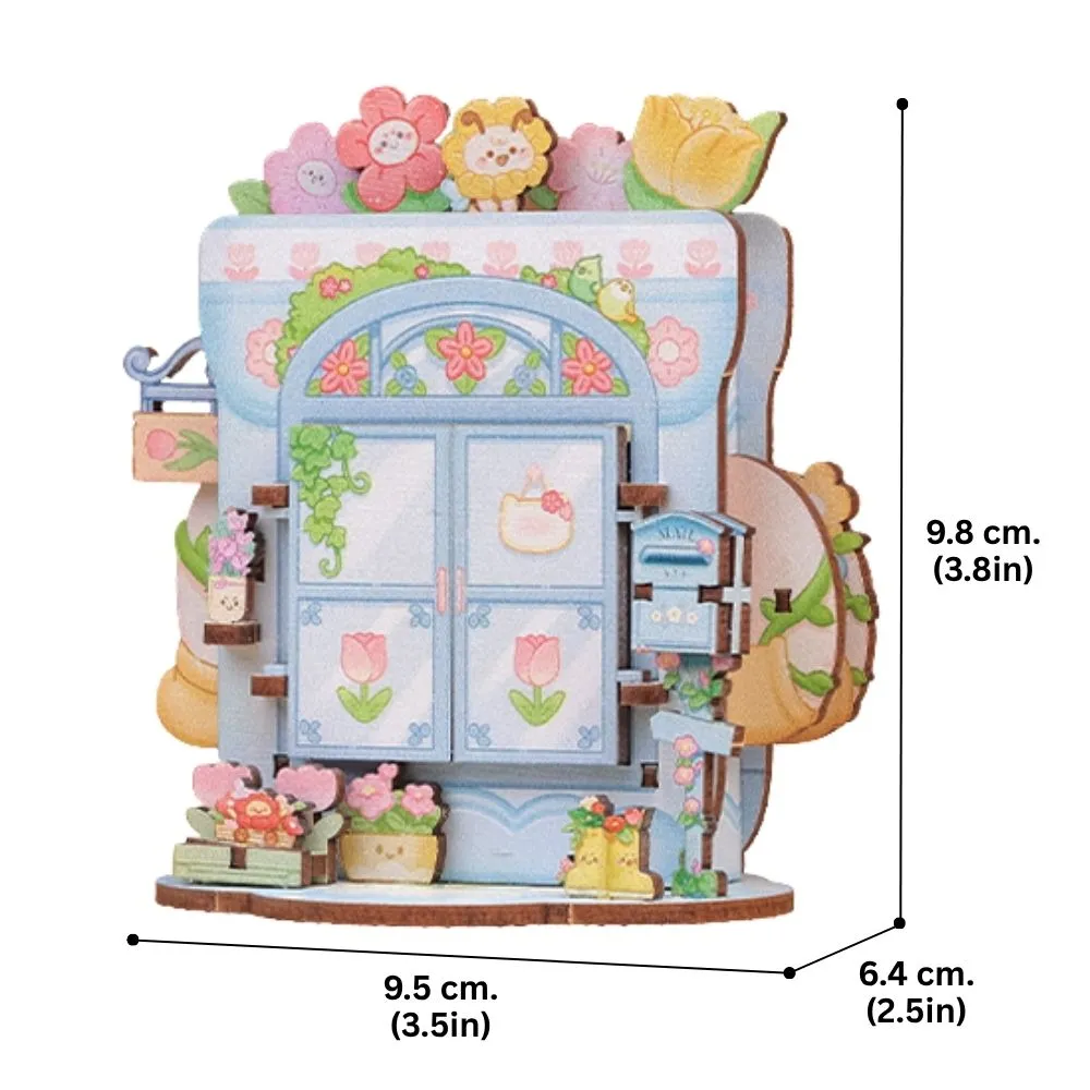 Figured'Art Kleine Bloemenwinkel miniatuurhuisje bouwpakket