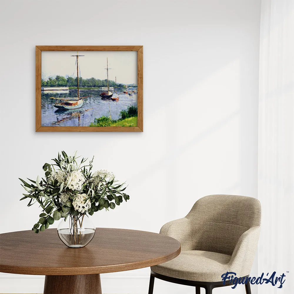 Figured'Art Caillebotte Bassin Argenteuil diamond painting 40x50