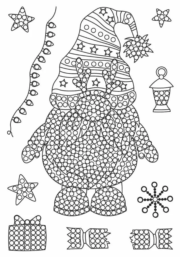 Craft Buddy Crystal Art Wintertide Gnome stempelset A6 10 stuks