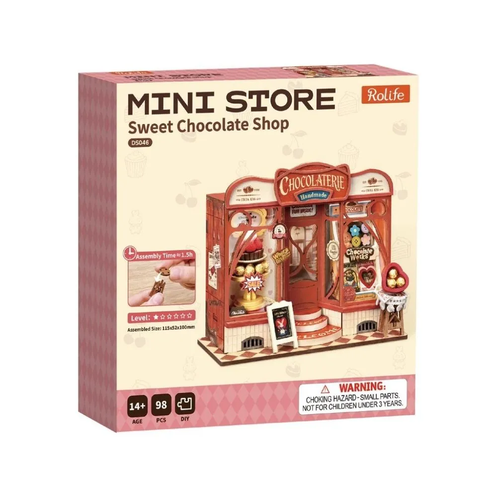 Figured'Art Sweet chocoladewinkel miniatuurhuisje 98 stukjes 1-2 uur