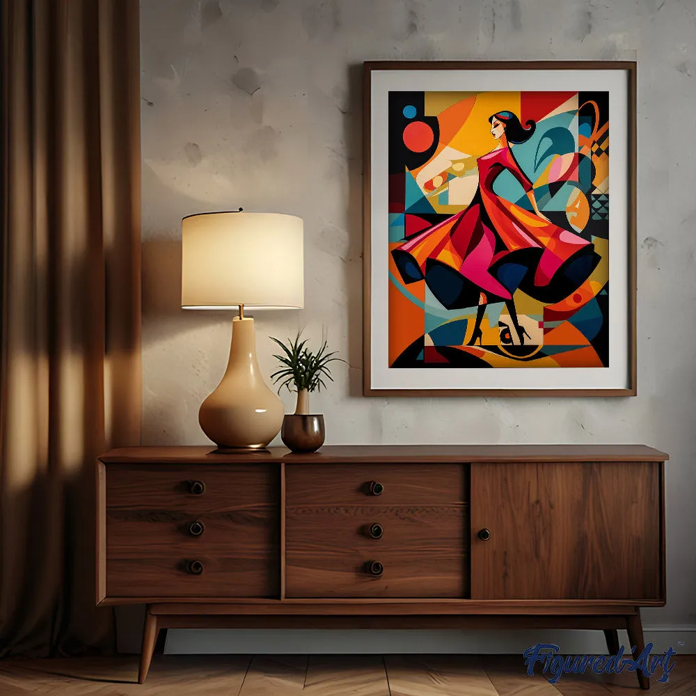 Figured'Art Gedurfd Abstract Supermodel schilderen op nummer 40x50cm