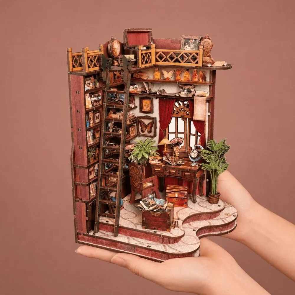 Figured'Art Kronkelsteegje Bibliotheek miniatuurhuisje LED 260-delig
