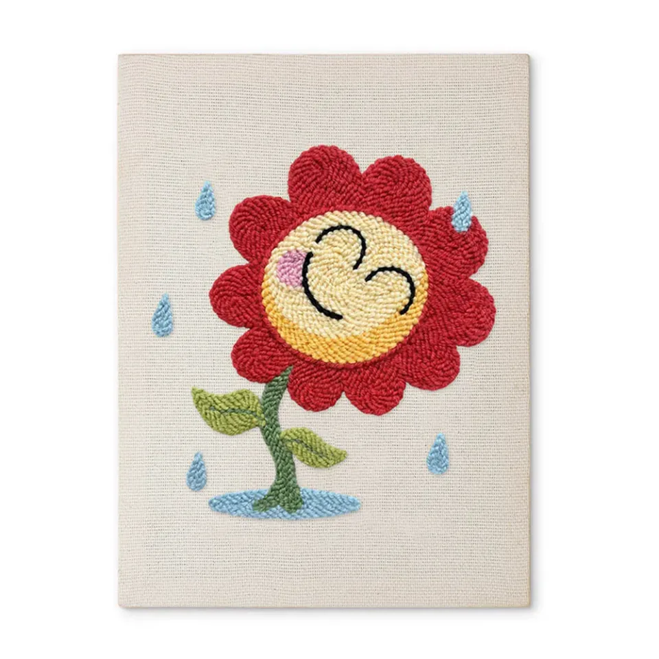 Figured'Art Vreugde op Regenachtige Dag punch needle 20x30 cm