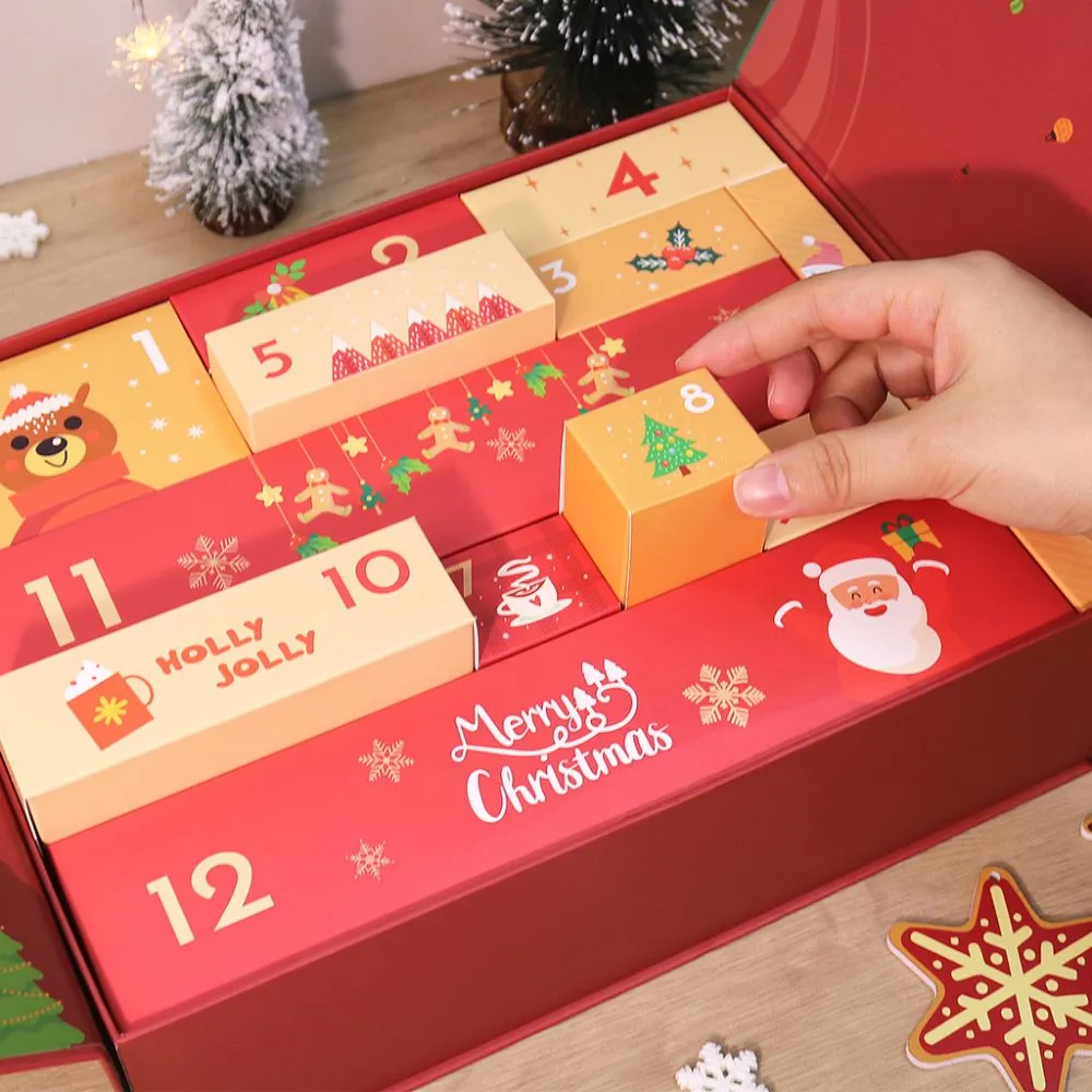 Figured'Art Gezellig & Feestelijk schilderen op nummer adventskalender rood 12 deurtjes