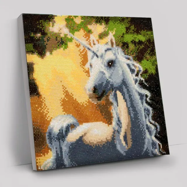 Craft Buddy Crystal Art Sunshine Unicorn diamond painting 30x30cm met frame