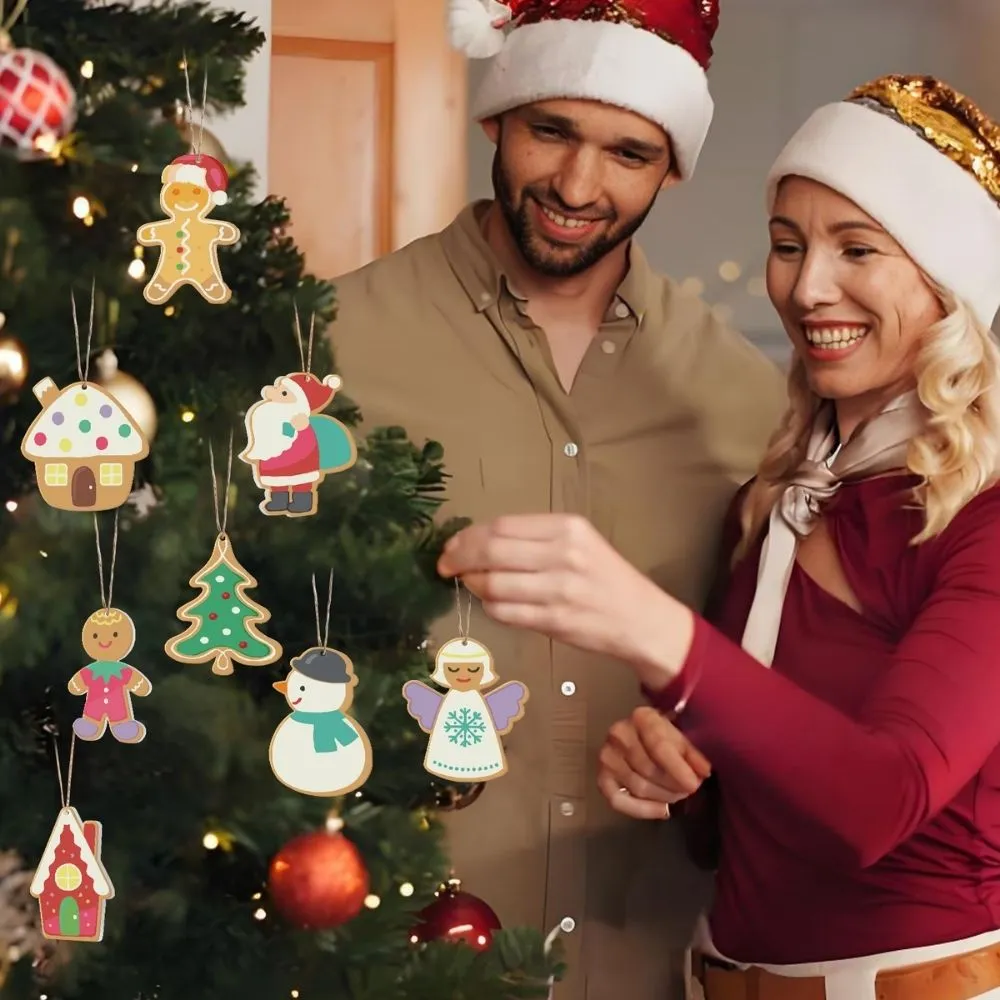 Figured'Art Kerstman Sneeuwpop schilderen op nummers kerstornamenten