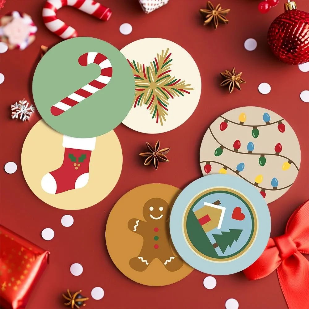 Figured'Art Kerstmagie onderzetters schilderen op nummer 6x 10 cm