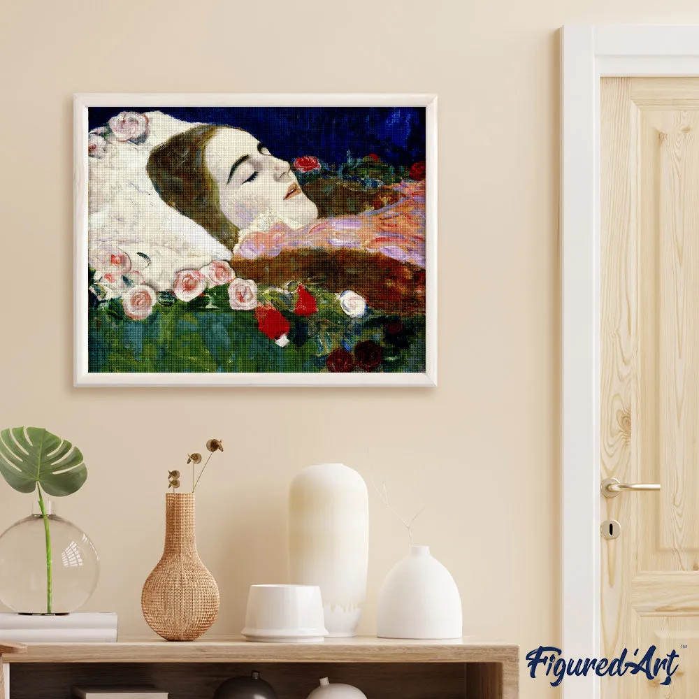 Figured'Art Klimt Ria Munk diamond painting 40x50cm vierkant