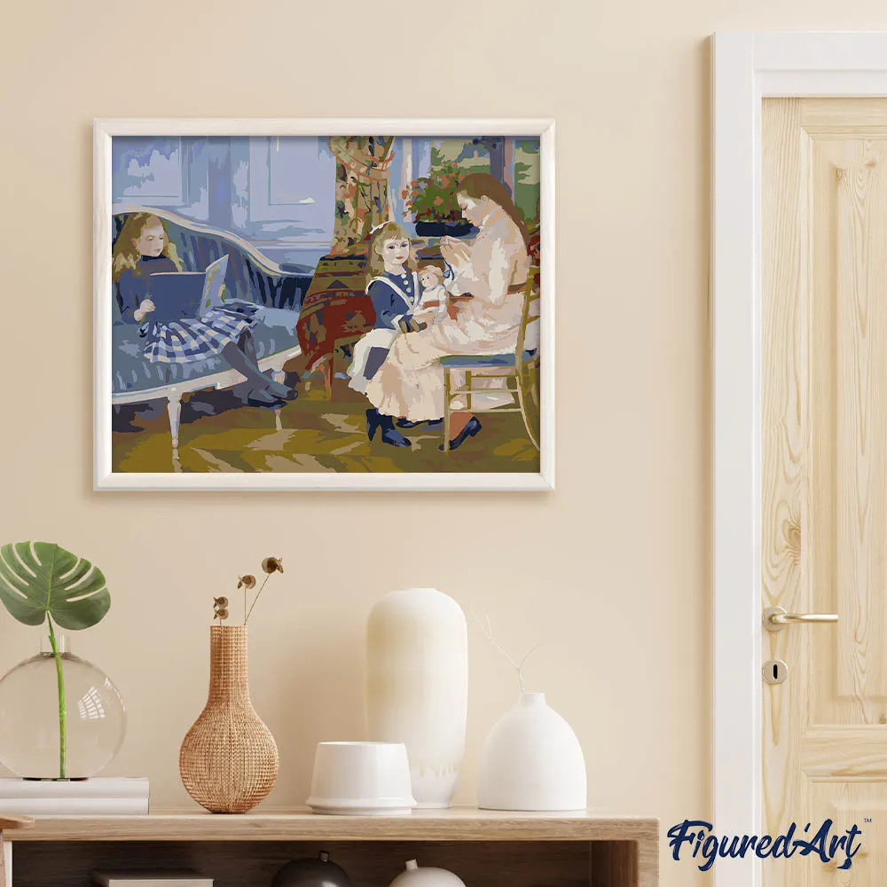 Figured'Art Kindermiddag in Wargemont Renoir schilderen op nummer 40x50