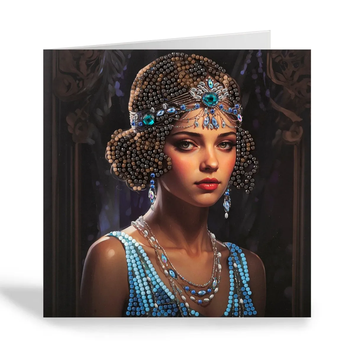 Craft Buddy Deco Gems Crystal Art kaart 18x18cm Jazz Age