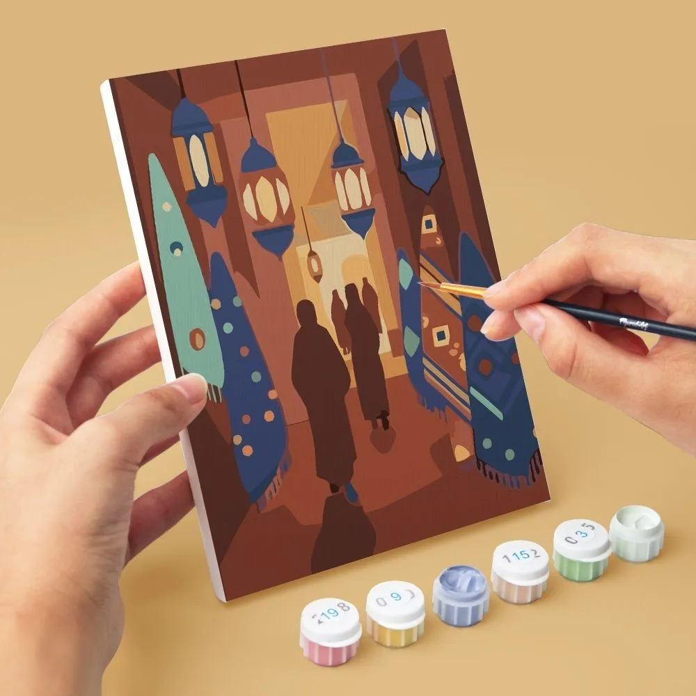 Figured'Art Mini Magisch Arabië schilderen op nummer 15x20cm 6 stuks
