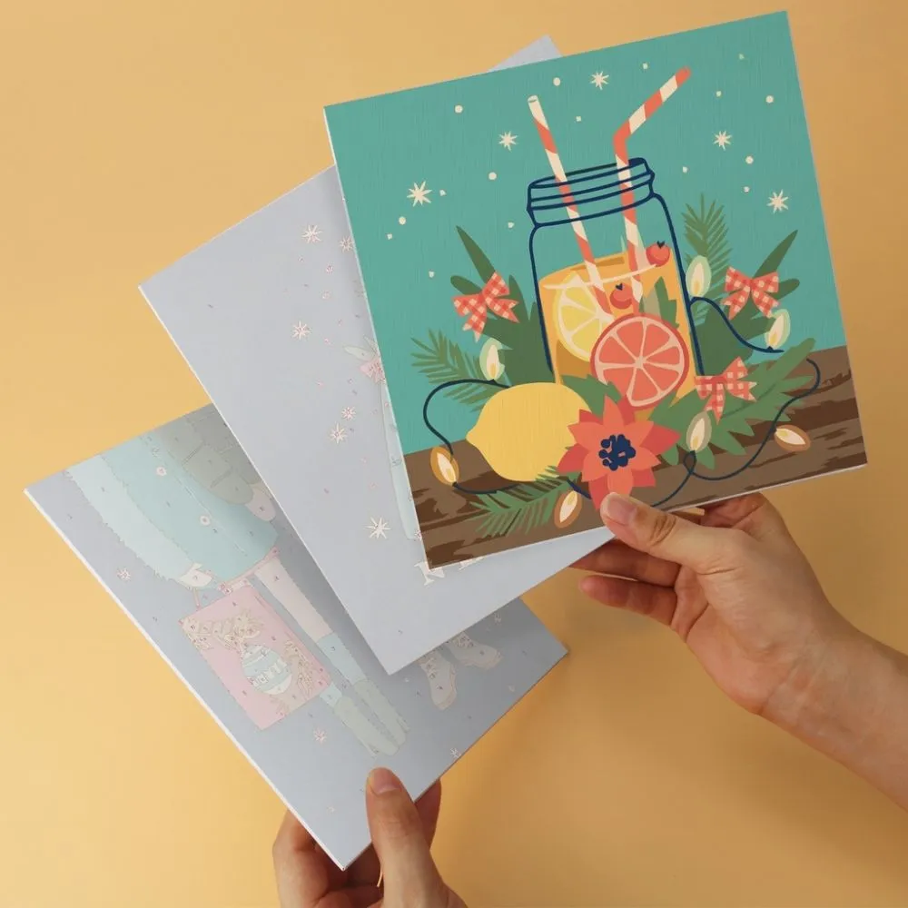 Figured'Art Betoverende kerst mini schilderen op nummer 20x20cm 6 stuks