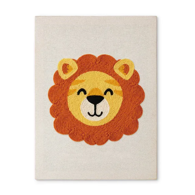 Figured'Art Punch Needle Kleine Leeuw Pakket Katoen met Frame