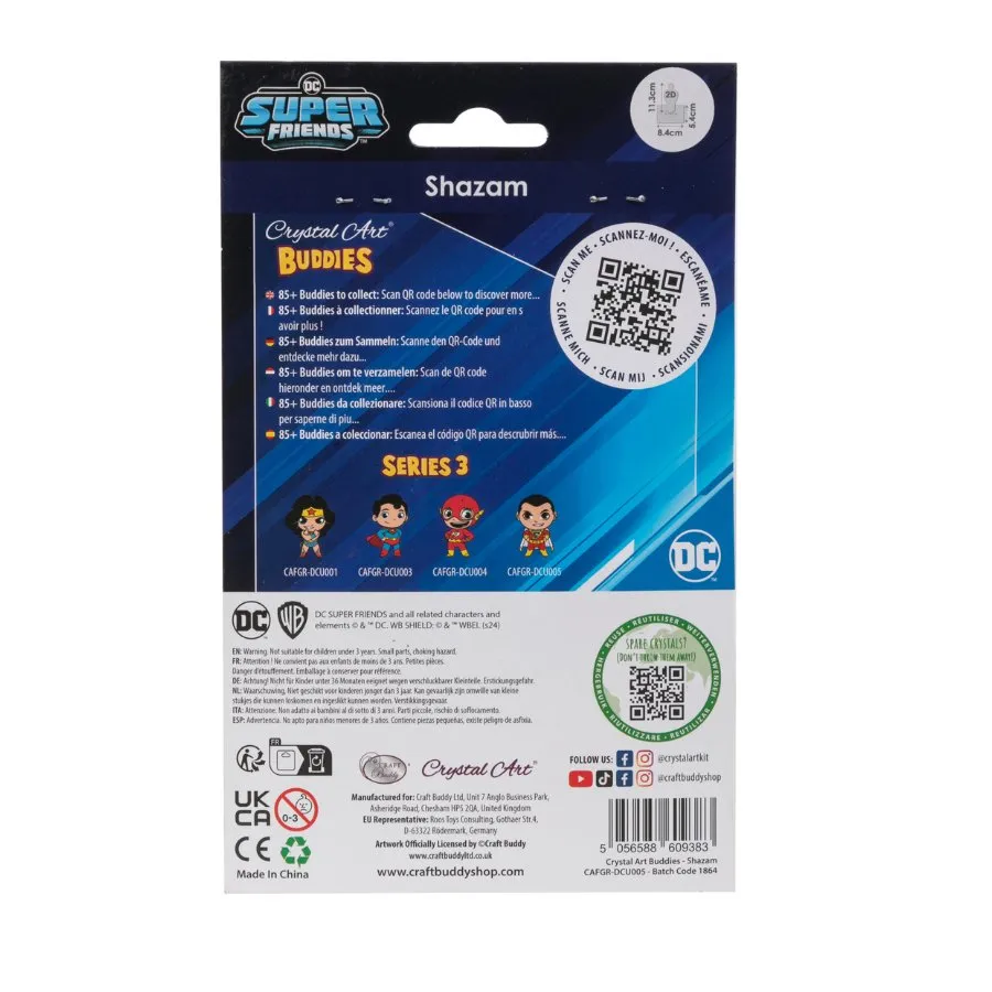 Craft Buddy Crystal Art Buddies Shazam figuur serie 3
