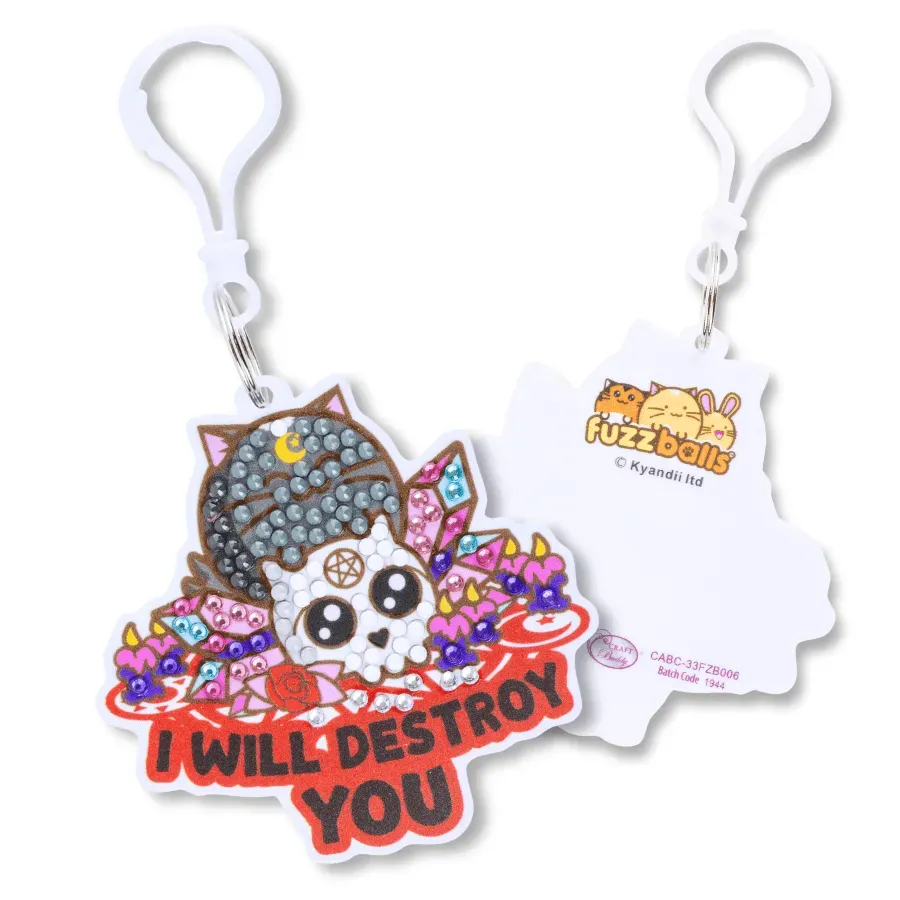 Craft Buddy Fuzzballs I Will Destroy You tasbedel diamond painting