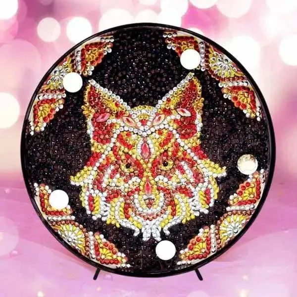 Figured'Art LED-lamp Diamond Painting Vos Mandala 15 cm
