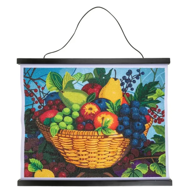 Craft Buddy Crystal Art Fruit diamond painting scroll 40x50cm