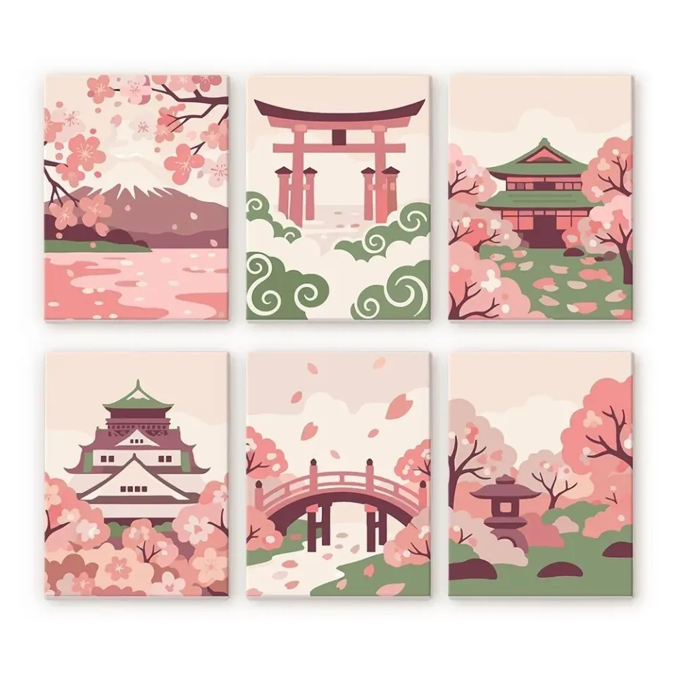 Figured'Art Mini Schilderen op Nummer Geest van Japan 6x15x20cm