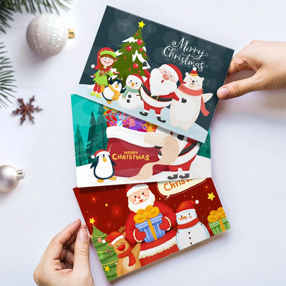 Figured'Art Kerstkaarten Schilderen op Nummer Set 6 stuks DIY