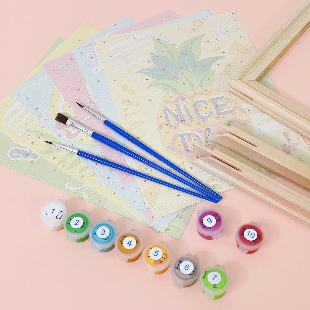 Figured'Art Good Vibes Zomer schilderen op nummer mini 6 stuks