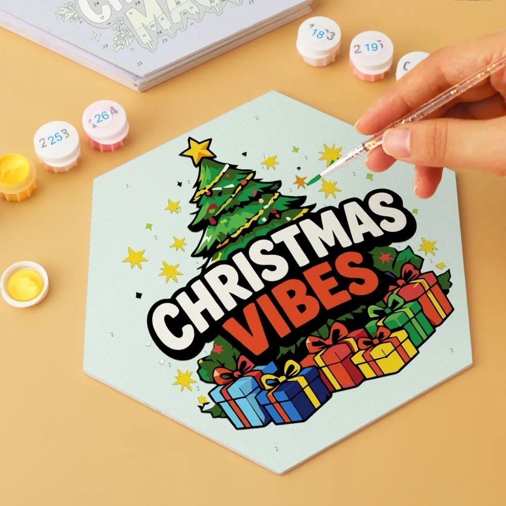 Figured'Art Mini Serie Kerststemming schilderen op nummer 6 stuks