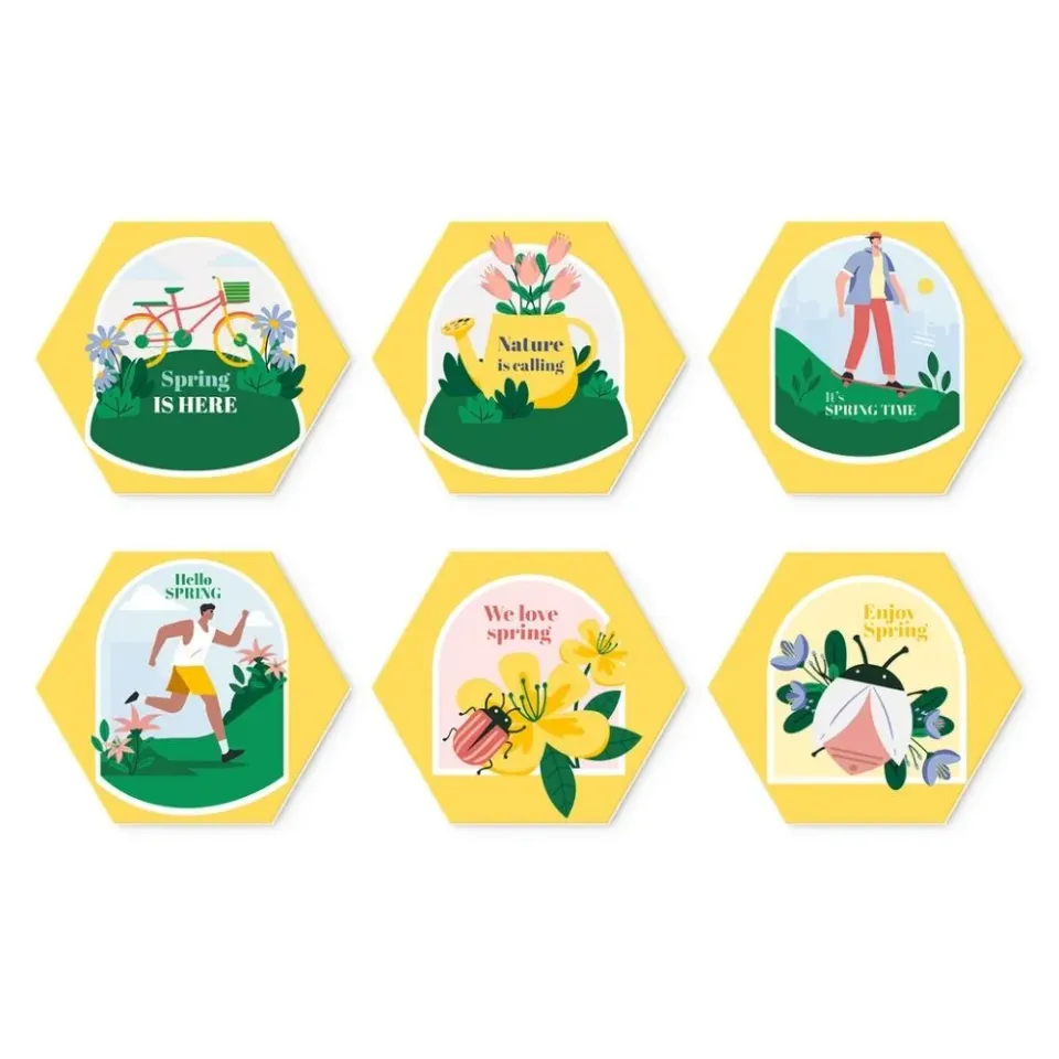 Figured'Art Mini Serie Lentevibes schilderen op nummer 6 stuks