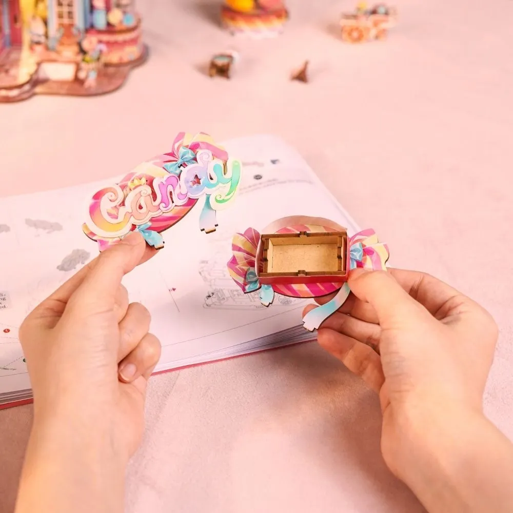 Figured'Art De Snoepwerkplaats 3D puzzel 643 stukjes met led