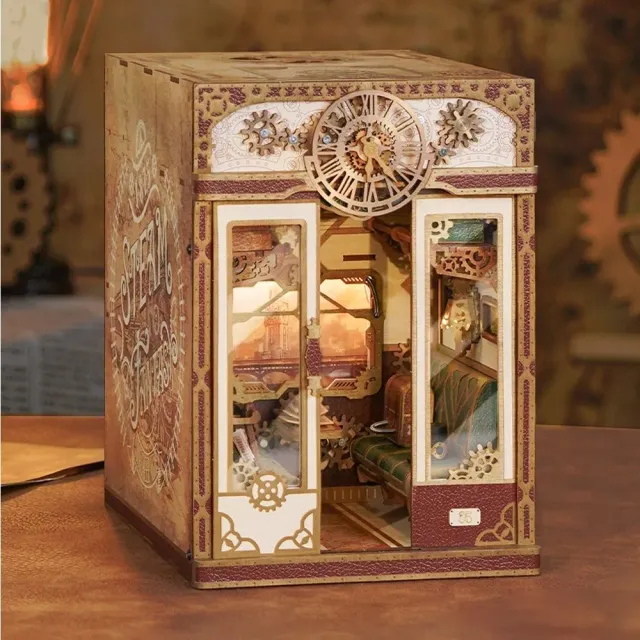 Figured'Art Stoomfantasie book nook 22cm led 436 delen