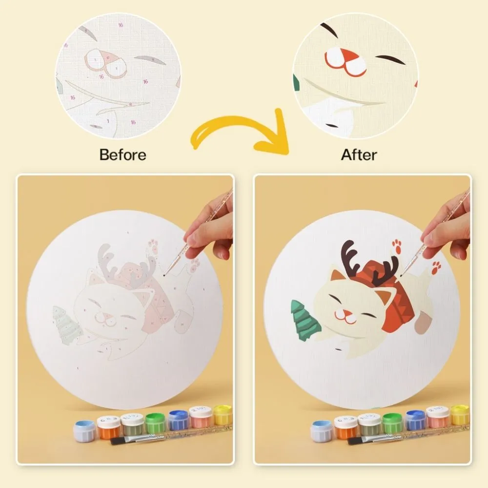 Figured'Art Mini Feestelijk beestje set 6x Ø20 cm kerst