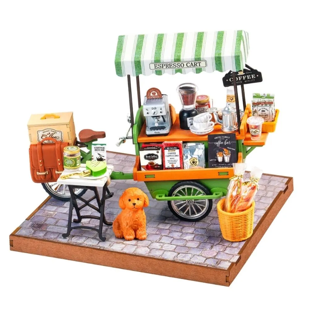 Figured'Art Aromatische koffiekar 3D puzzel 162 stukjes