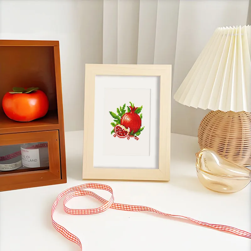 Figured'Art Mini Koffie en Granaatappel diamond painting 2x 15x20cm full drill