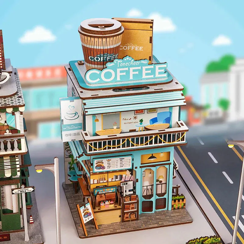 Figured'Art Cape Koffiewinkel miniatuurhuisje 24x15x14cm 159 delen