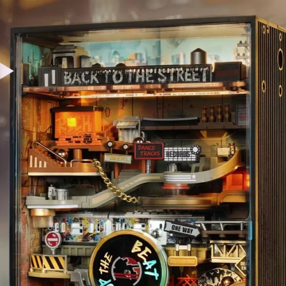 Figured'Art Hip-Hop-straat 3D puzzel knikkerbaan 134 stukjes hout