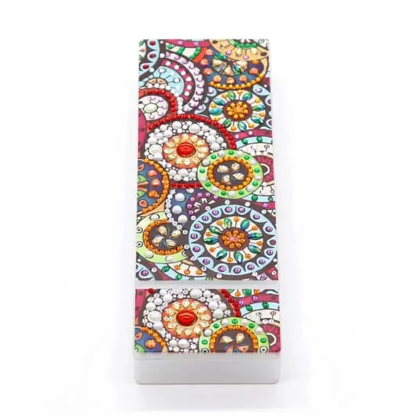 Figured'Art Diamond Painting Pennendoos Cirkels 21x7 cm met tools
