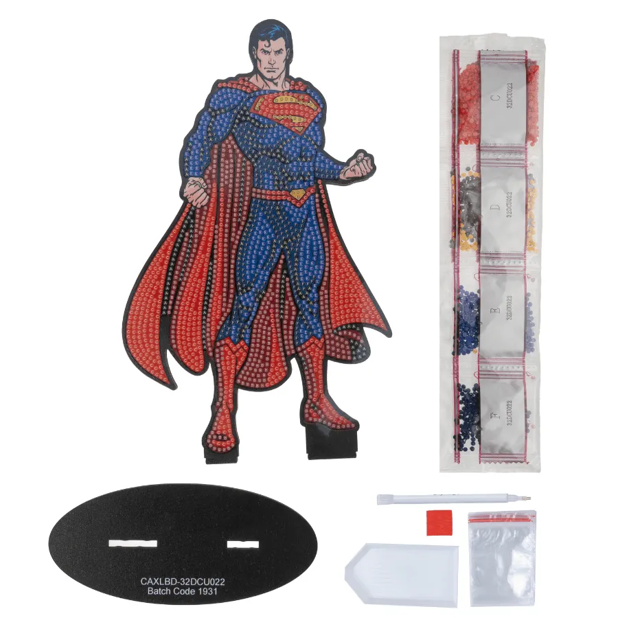 Craft Buddy Crystal Art Buddies Superman XL figuur 25cm DC