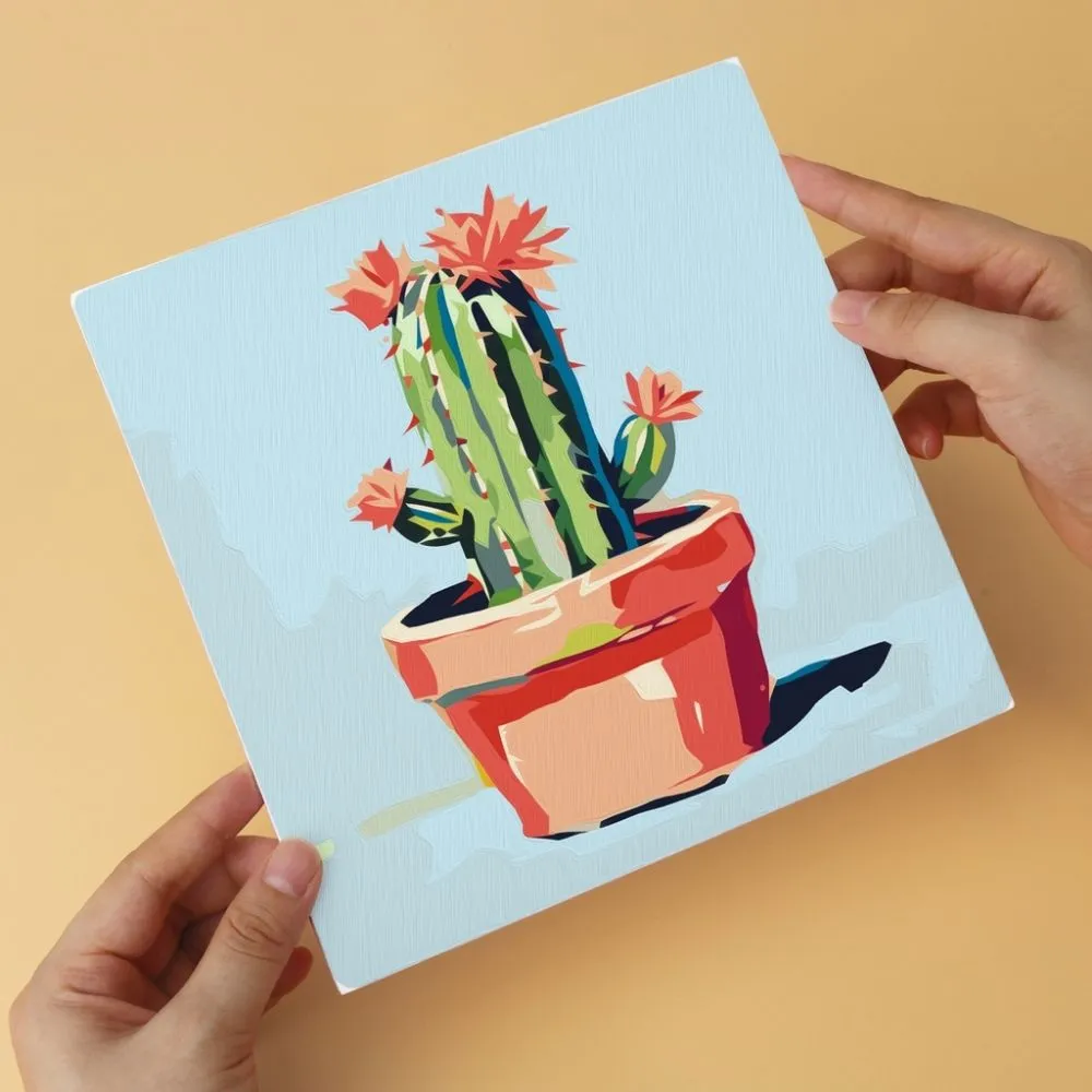 Figured'Art Stekelig en mooi schilderen op nummer 20x20cm 6 stuks