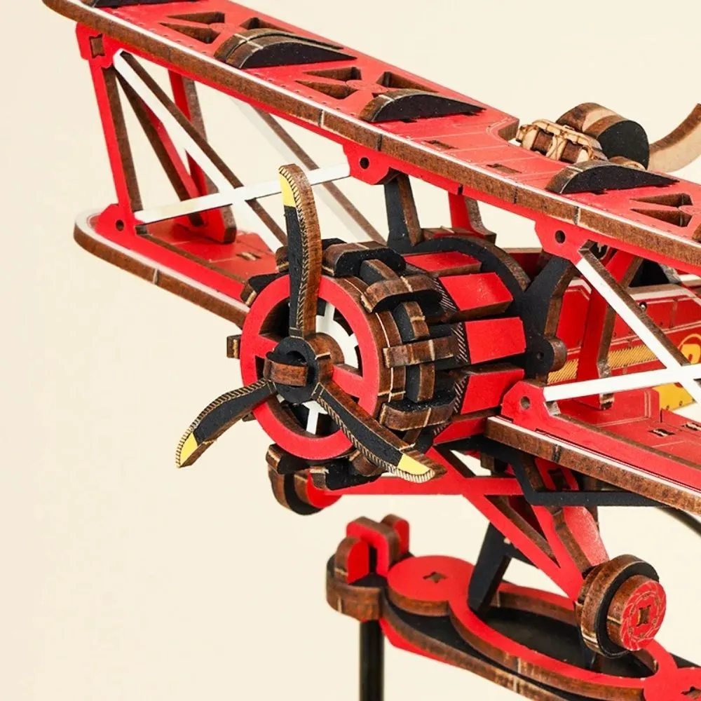 Figured'Art Hemelkapitein 3D puzzel hout 163 stukjes vliegtuig