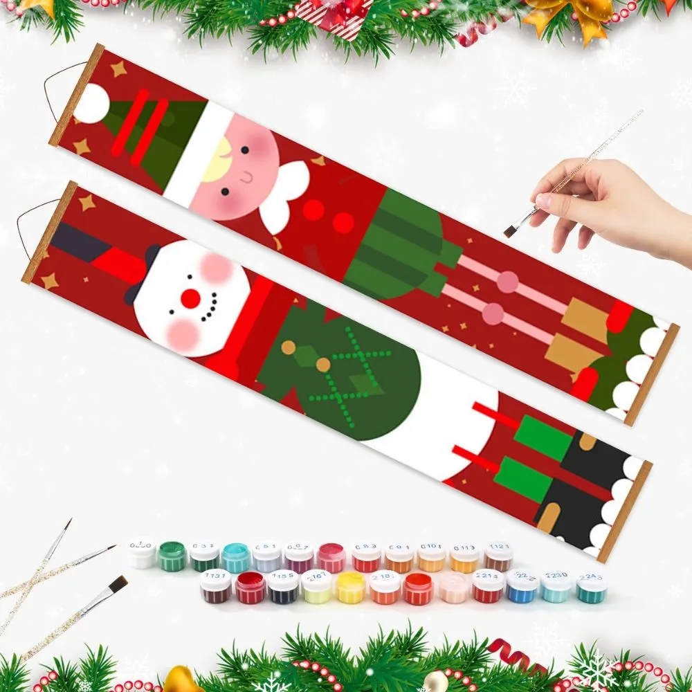 Figured'Art Elf Squad deur banners schilderen op nummer 20x120 cm 2st