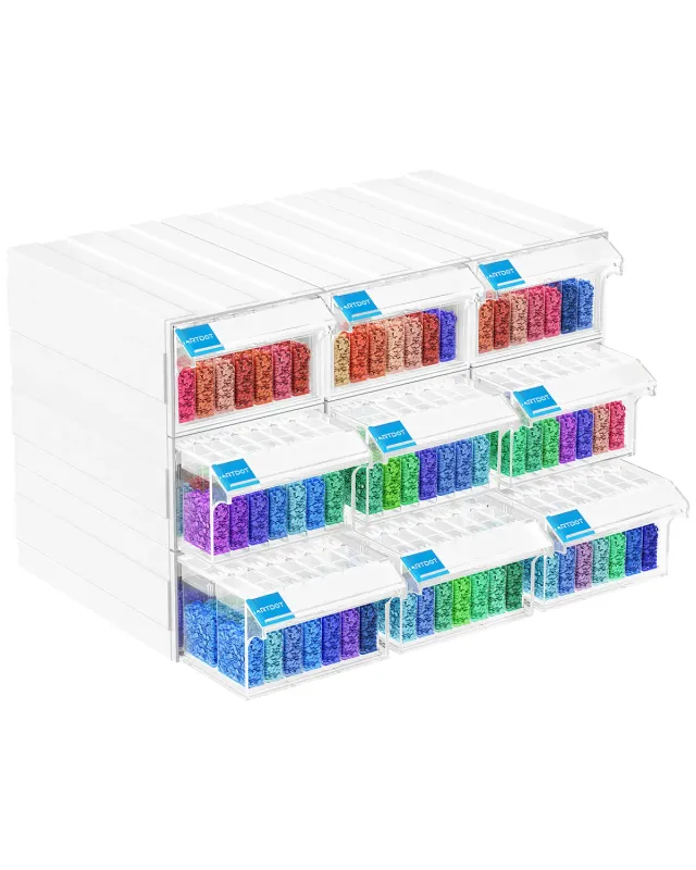 ARTDOT Stapelbare Opbergcontainers diamond art 140 flessen