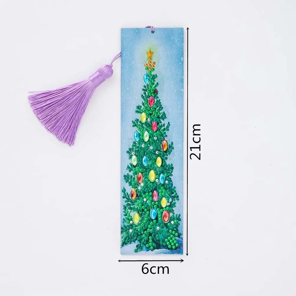 Figured'Art Kerstboom Diamond Painting Boekenleggers 21x6cm Glans